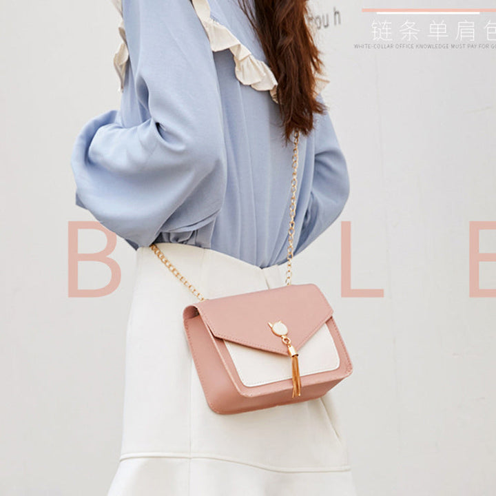 Women Cat Lock Chain Messenger Bags