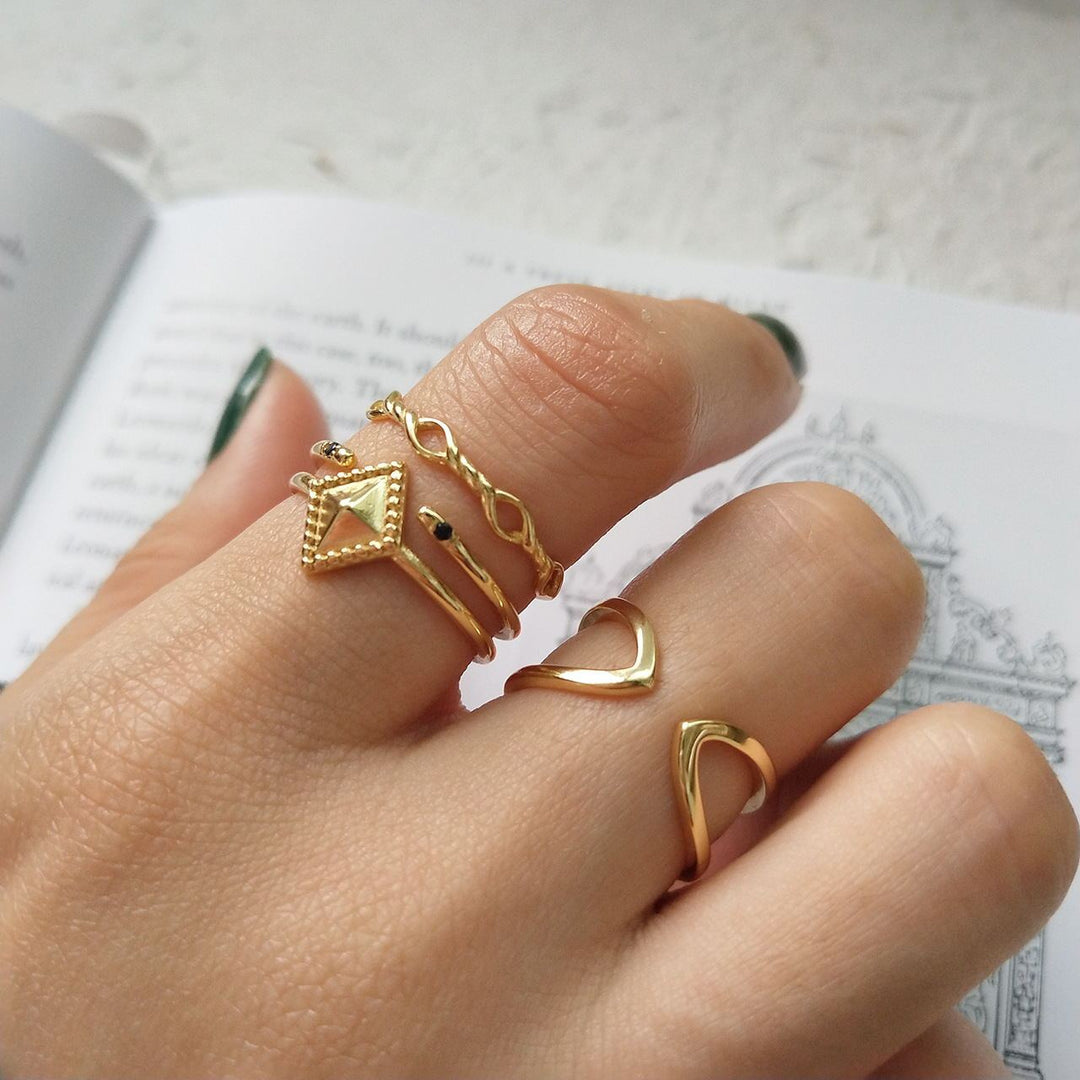 3 styles 925 sterling silver rings