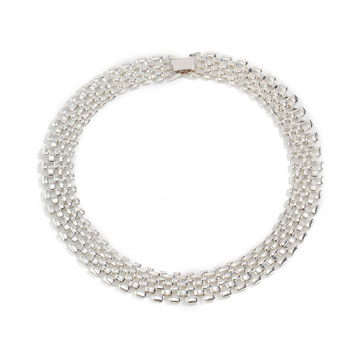 exaggerated atmosphere hollow chain necklace women