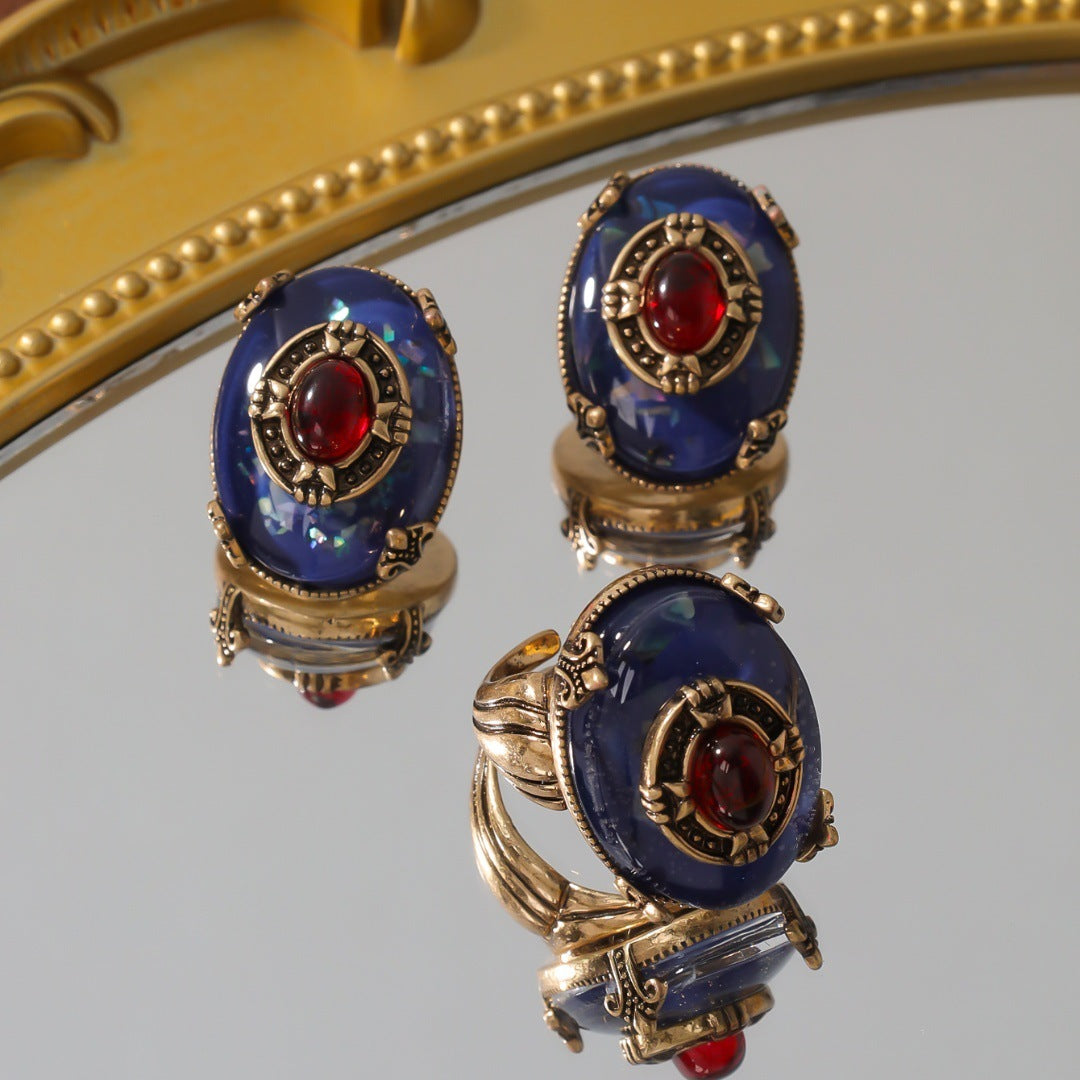 Brass Distressed Real Gold Rings