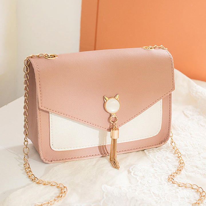 Women Cat Lock Chain Messenger Bags