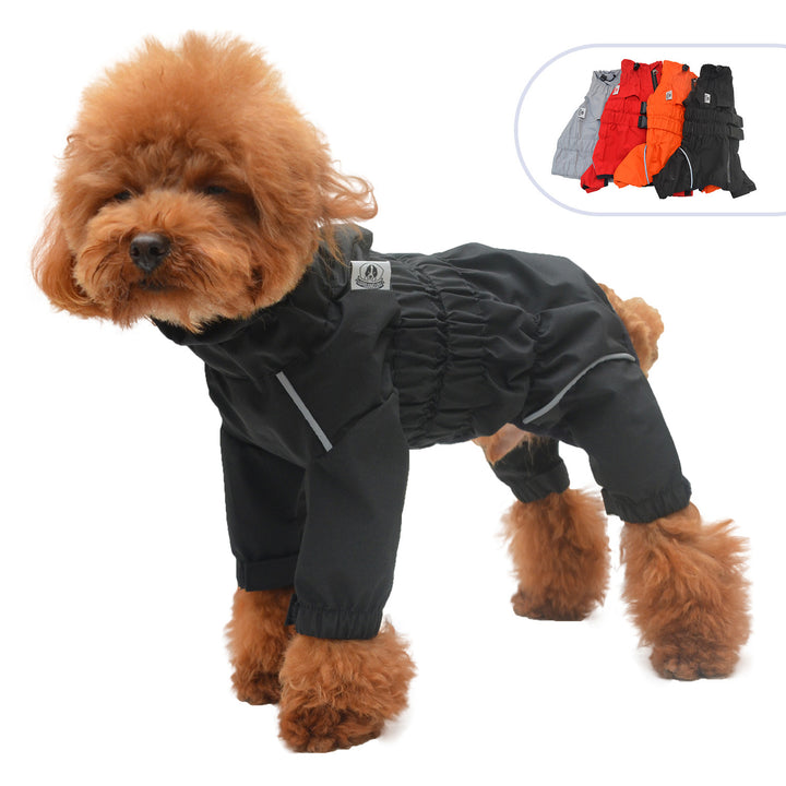 Adword & SEO keyword permutation generator for stylish pet clothing, perfect for outdoor use and rainy weather.