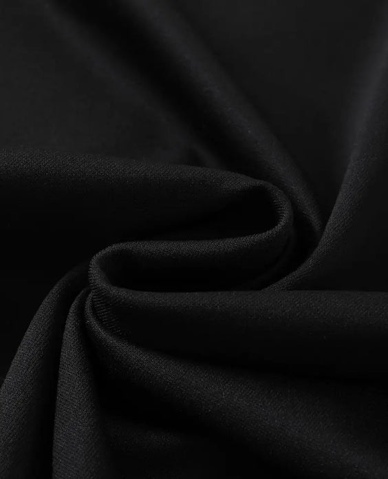 Close-up of black fabric, showcasing the texture for the car printed summer t-shirt.