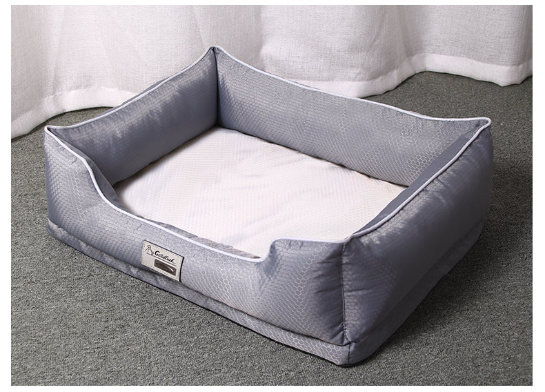 Removable dog beds for pets in dark grey color, providing comfort and convenience for your furry friend.